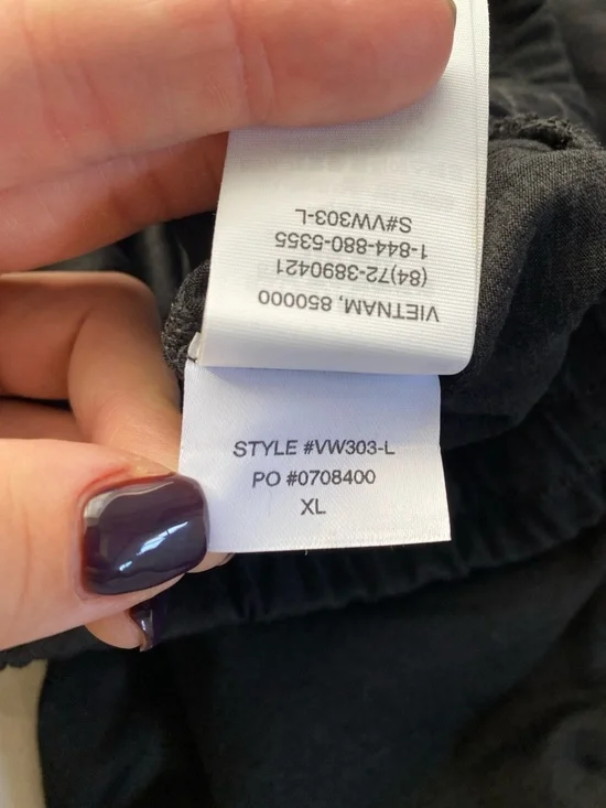 VUORI Performance Jogger Size XL Charcoal Heather Drawstring High Rise - Picture 5 of 5